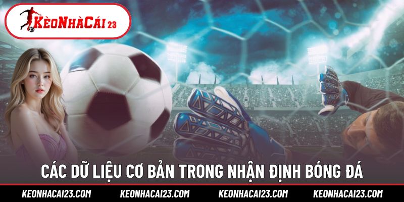 Các dữ liệu cơ bản trong nhận định bóng đá