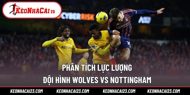 Phân tích lực lượng - đội hình Wolves vs Nottingham